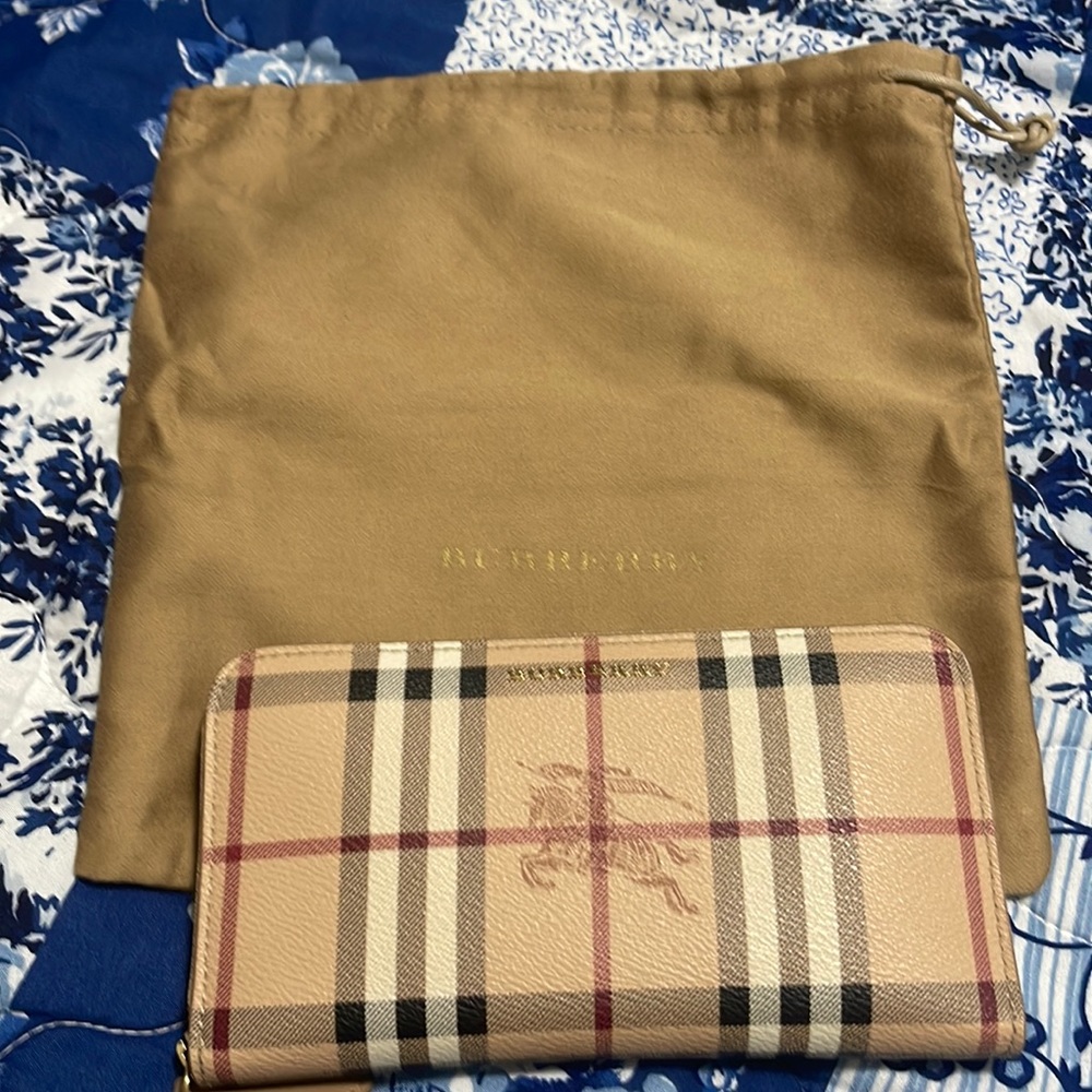 Authentic burberry long wallet